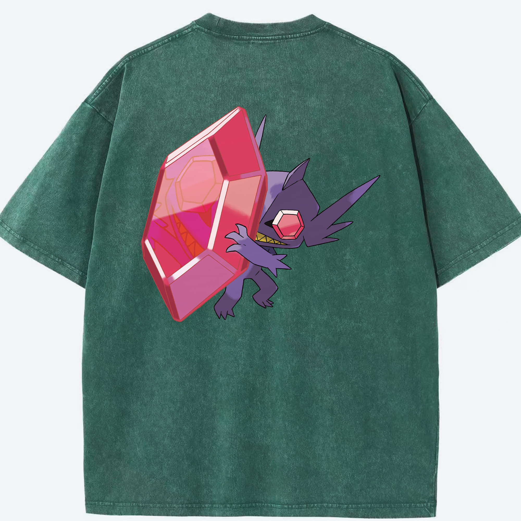 （画像用） ポケットモンスター Pokémon 綿100% ヴィンテージ風 半袖Tシャツ（背面プリント）